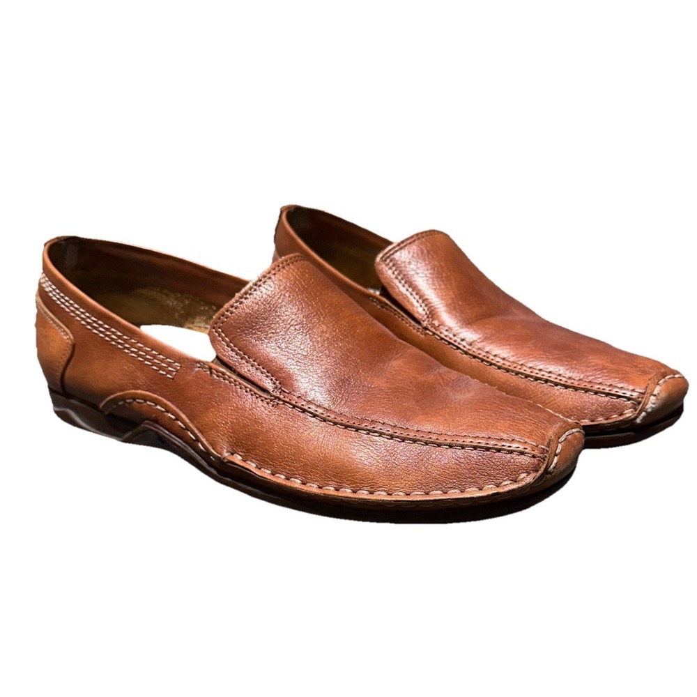 FLUCHOS Men's Brown Leather Comodidad Absoluta Loafer Shoes size 41 US 8 8.5